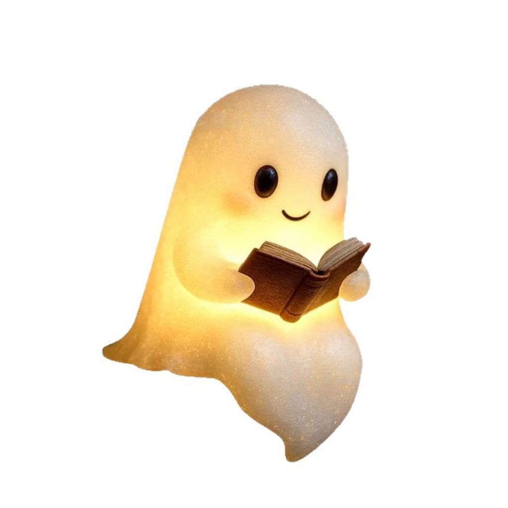 Cute Ghost Reading Book Lamp