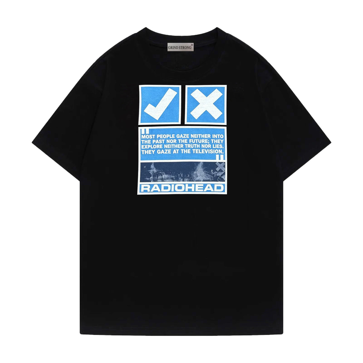 KEONHO Same Black Short-sleeved T-shirt Top