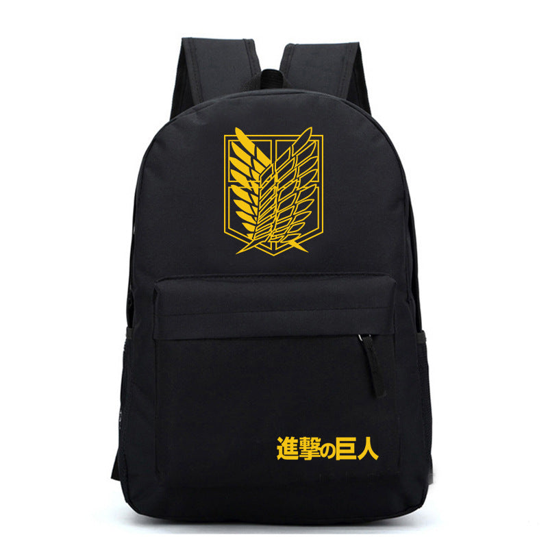 Trendy Red Cloud Konoha Canvas Backpack