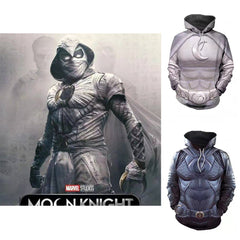 Cool Men's Moon Knight Digital Print Cosplay Hoodie