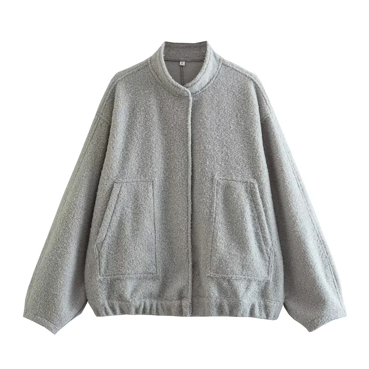 Y2K Style Stand-up Collar Loose Casual Jacket