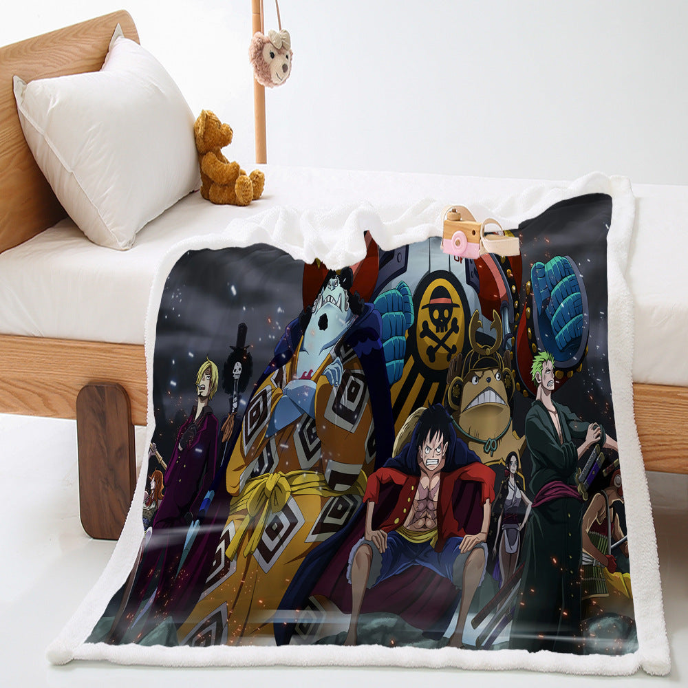 Anime Digital Print Coral velvet Blanket