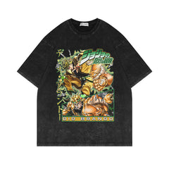 Vintage JOJO Graphic Washed Short-sleeved T-shirt