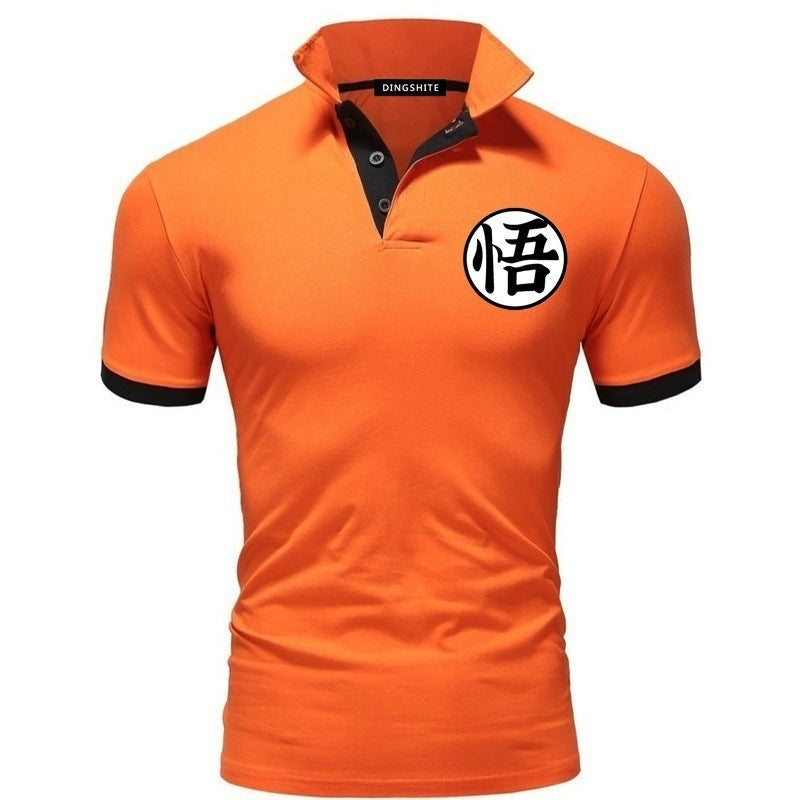 Men's Goku Casual Short Sleeve Polo T-Shirt