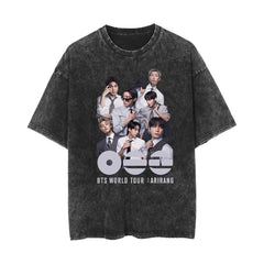 BANGTAN Arirang Tour Vintage Washed Tee