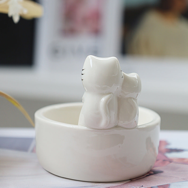 Couple Cat Candle Holder Ornament