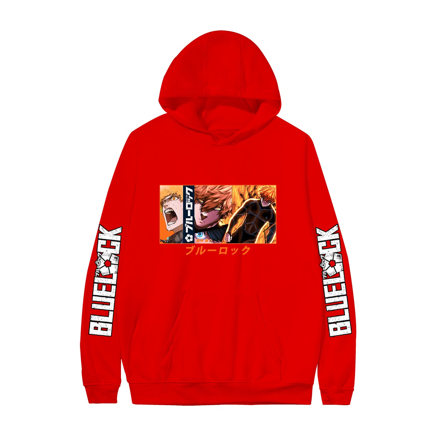 Casual Anime Pattern Print Pullover Hoodie