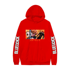 Casual Anime Pattern Print Pullover Hoodie