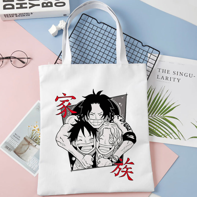 Luffy Zoro Printed Canvas Shoulder Bag