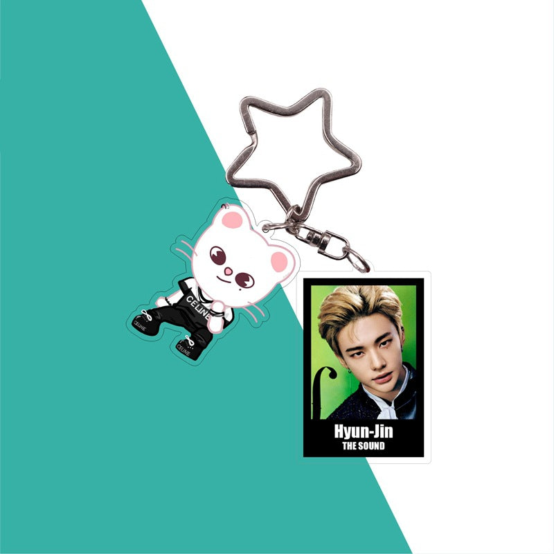 Cute Kpop Photo Keychain