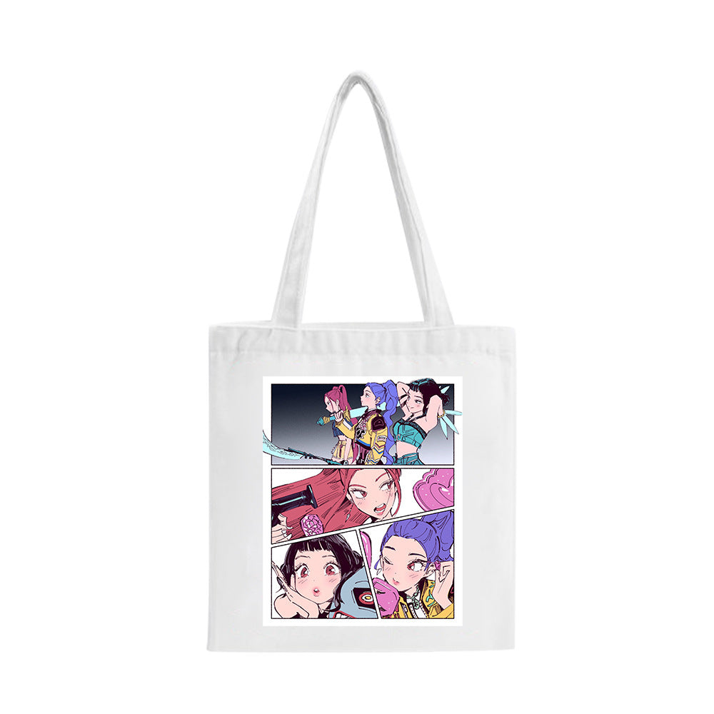 KPOP Poster Printed Canvas Tote Bag