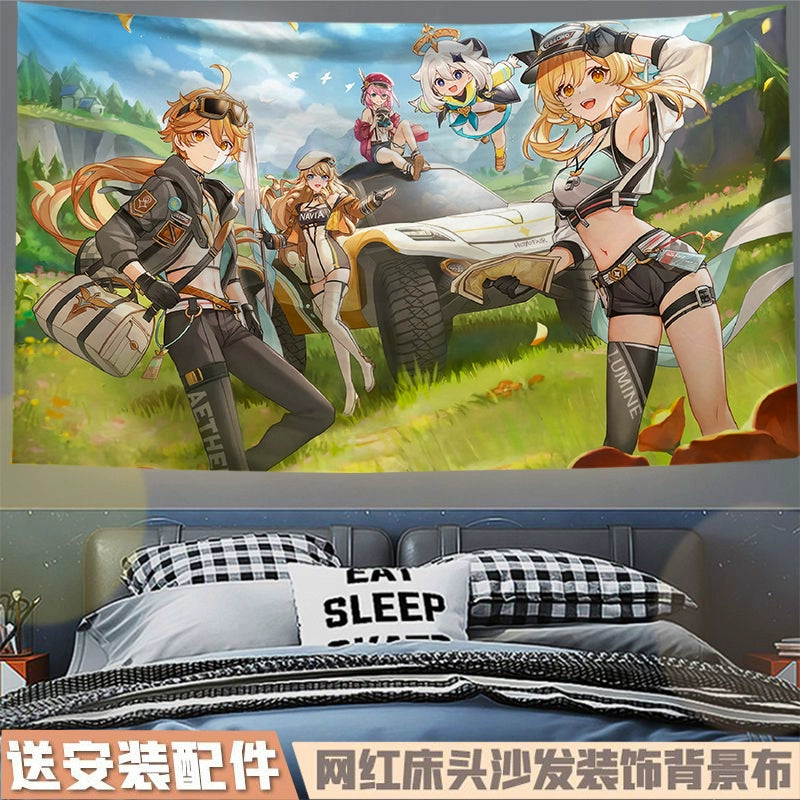 Game Family Photo Hanging Tapestry Decoration