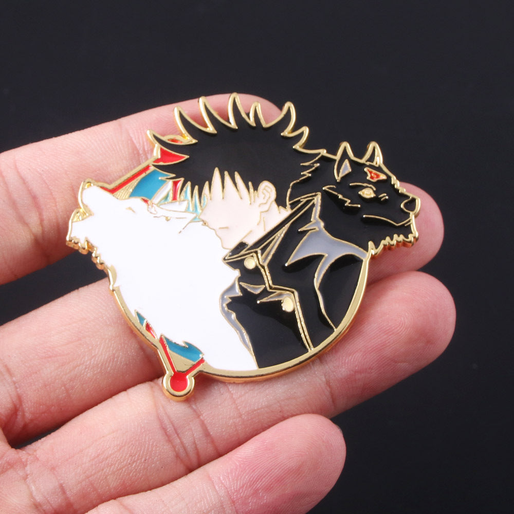 Exquisite Anime Metal Keychain Brooch Badge