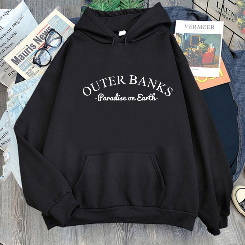 Trendy Casual Letter Printed Long-sleeved Hoodie