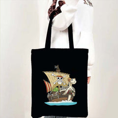 Luffy Printed Canvas Shoulder Tote Bag