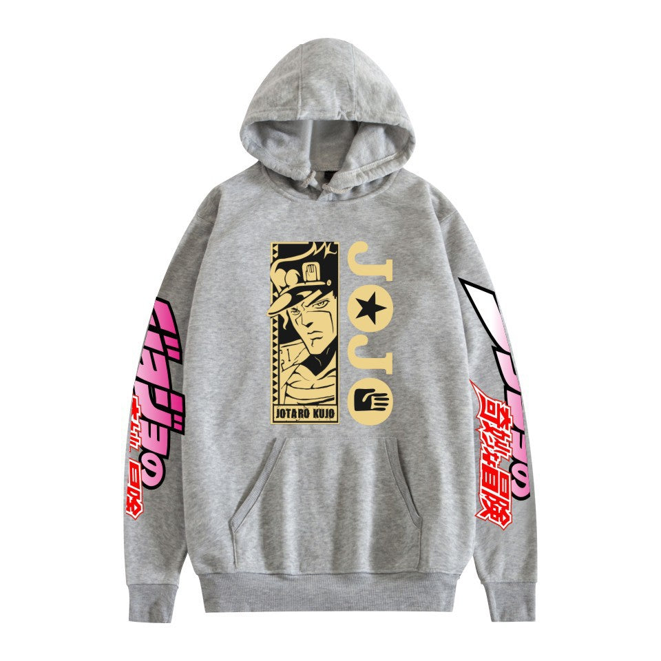 Unisex JOJO Anime Printed Pullover Hoodie