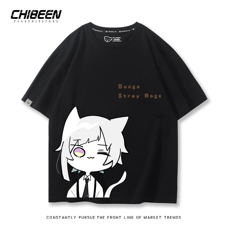 Trendy Anime Graphic Cotton Loose T-Shirt