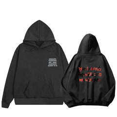 KPOP Letter Printed Pullover Hoodie
