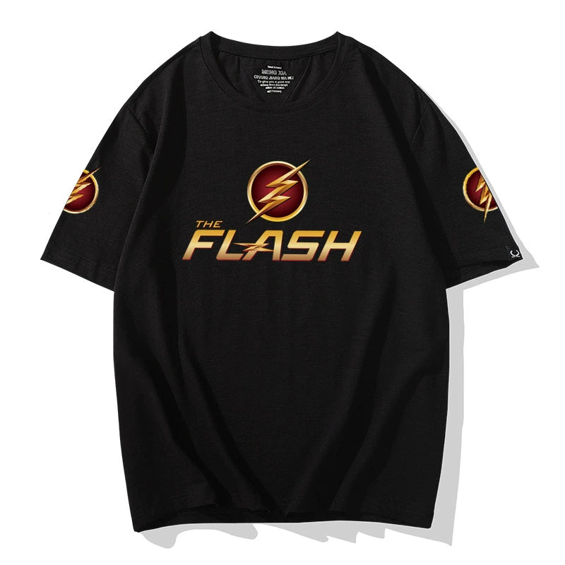 Unisex Flash Graphic Short Sleeve Crew Neck T-shirt