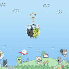 Kpop Cartoon Acrylic Double-sided Keychain Pendant