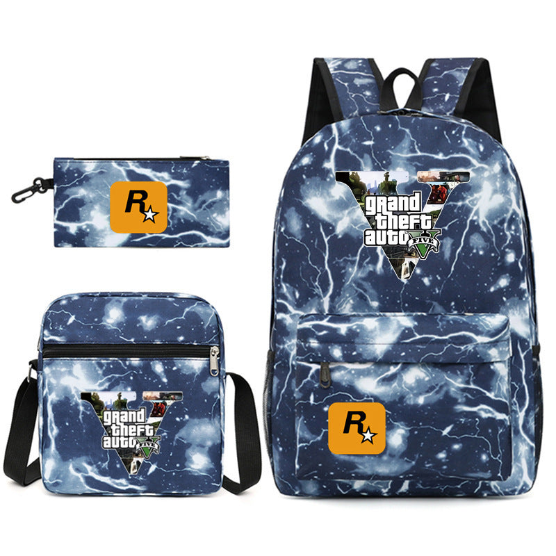 Leisure Game Printed School Backpack