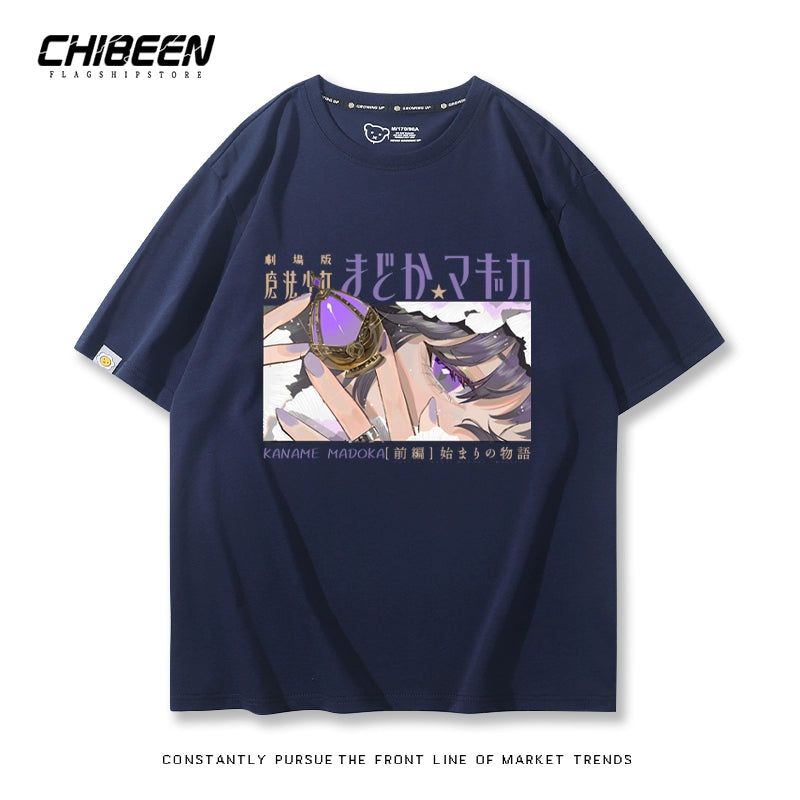 Casual Anime Short-sleeved Cotton Tee