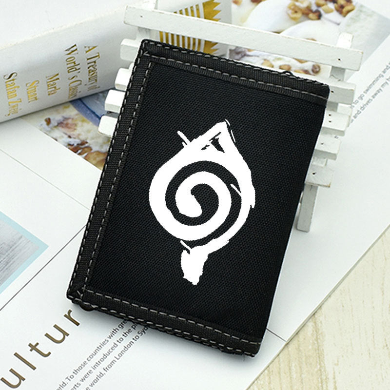 Kakashi Sasuke Anime Logo Wallet