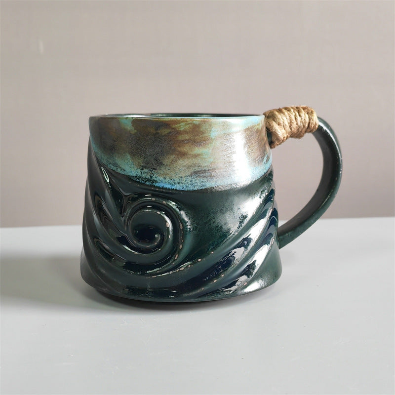 Retro Ceramic Irregular Pottery Mug