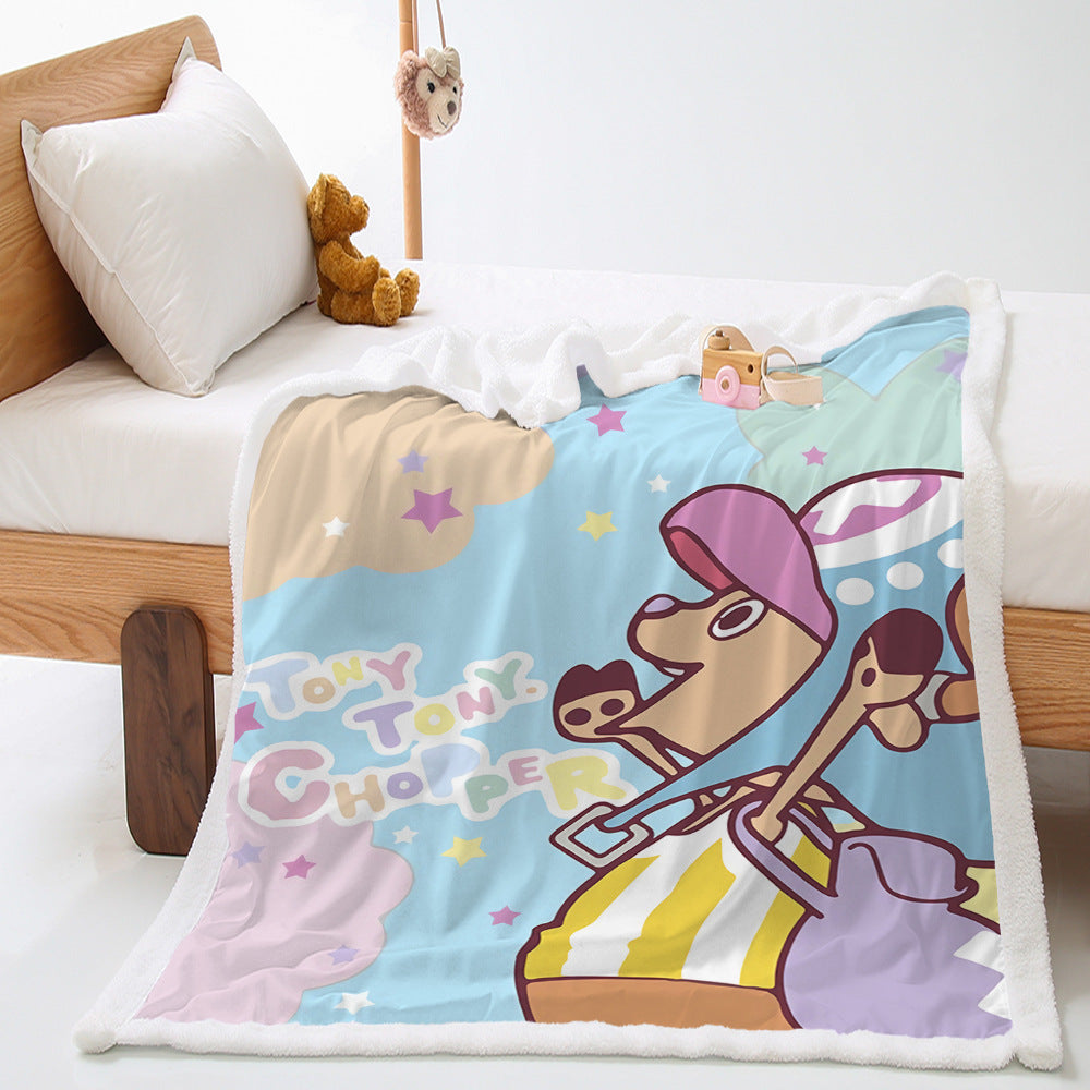Anime Digital Print Coral velvet Blanket