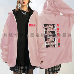 BANGTAN We Are Bulletproof Zip Up Hoodie