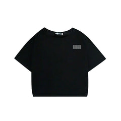 Casual Women‘s Cropped Short-sleeved T-shirt