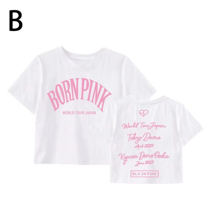 BORN PINK Short-sleeved Cotton T-shirt