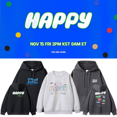 JIN Happy Printed Thin Hoodie Jacket