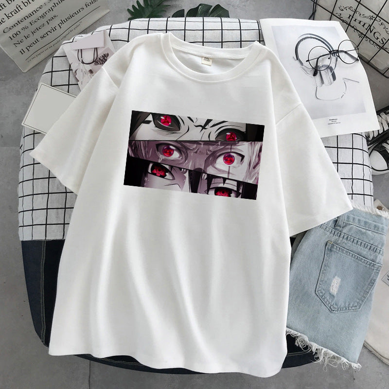 Casual Unisex Anime Printed Pullover Loose T-Shirt