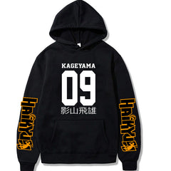 Unisex Kageyama Graphic Print Casual Hoodie