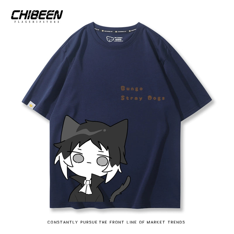 Trendy Anime Graphic Cotton Loose T-Shirt