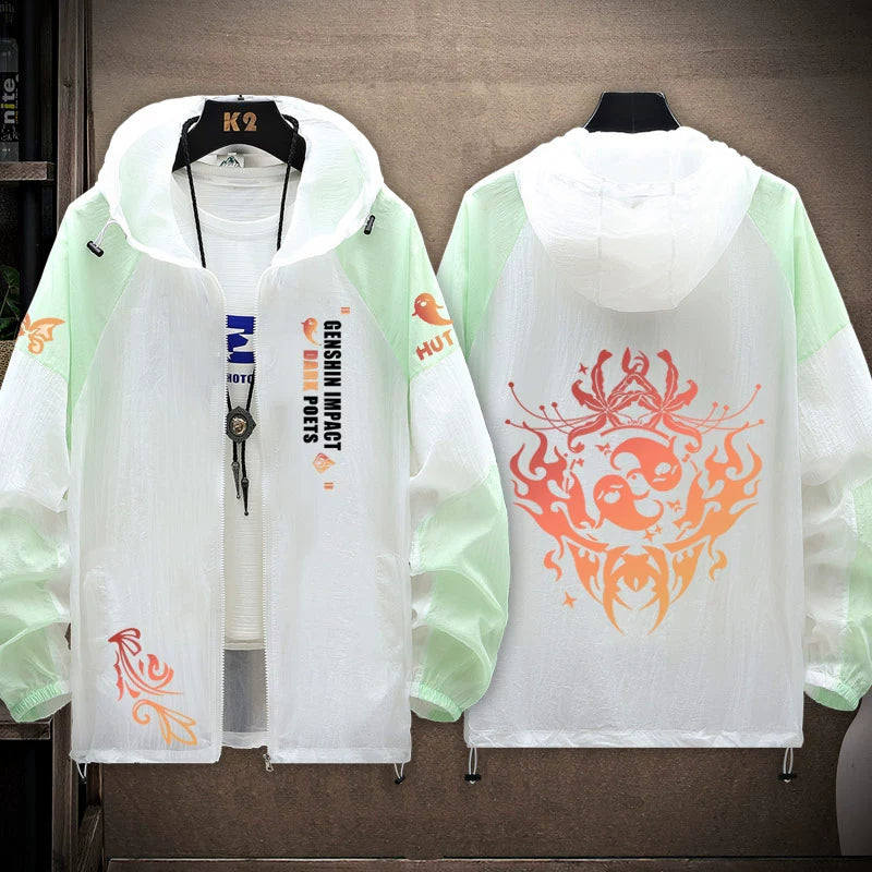 Trendy Game Sunscreen Thin Zipper Jacket