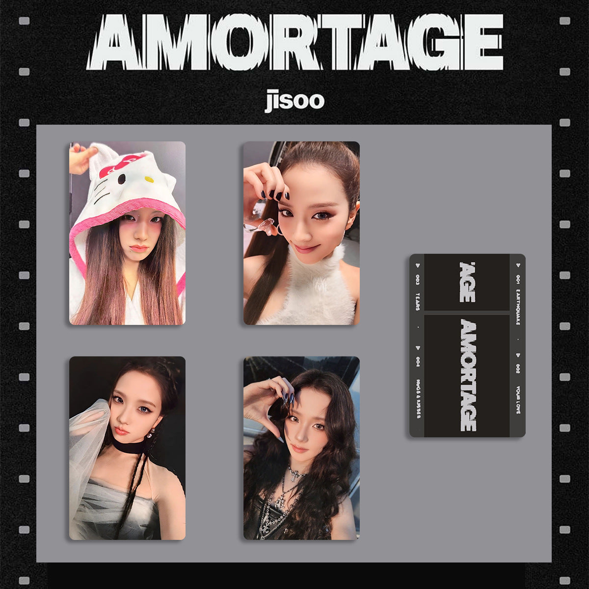 JISOO AMORTAGE Photocard Collection