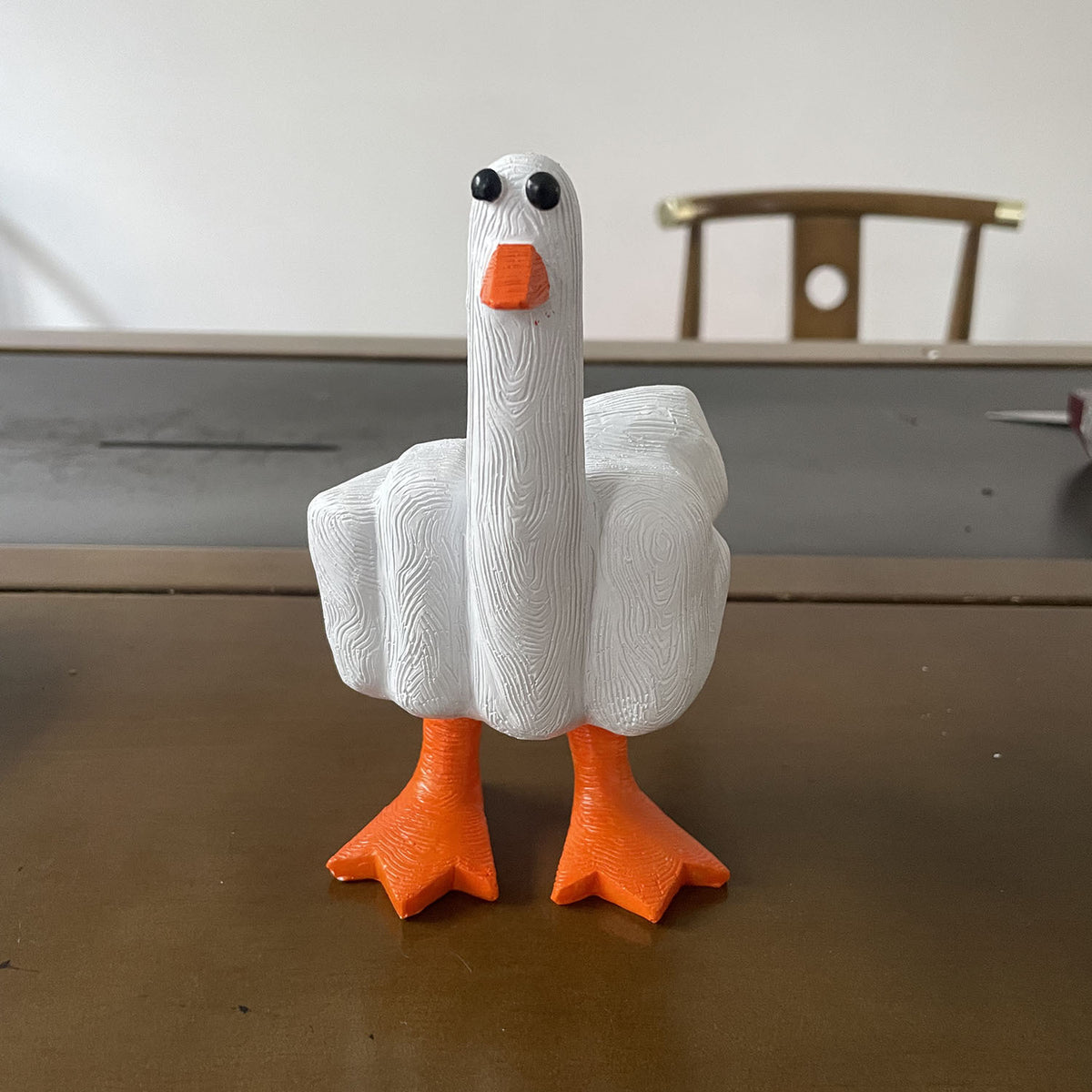 Middle Finger Duck You Figurine