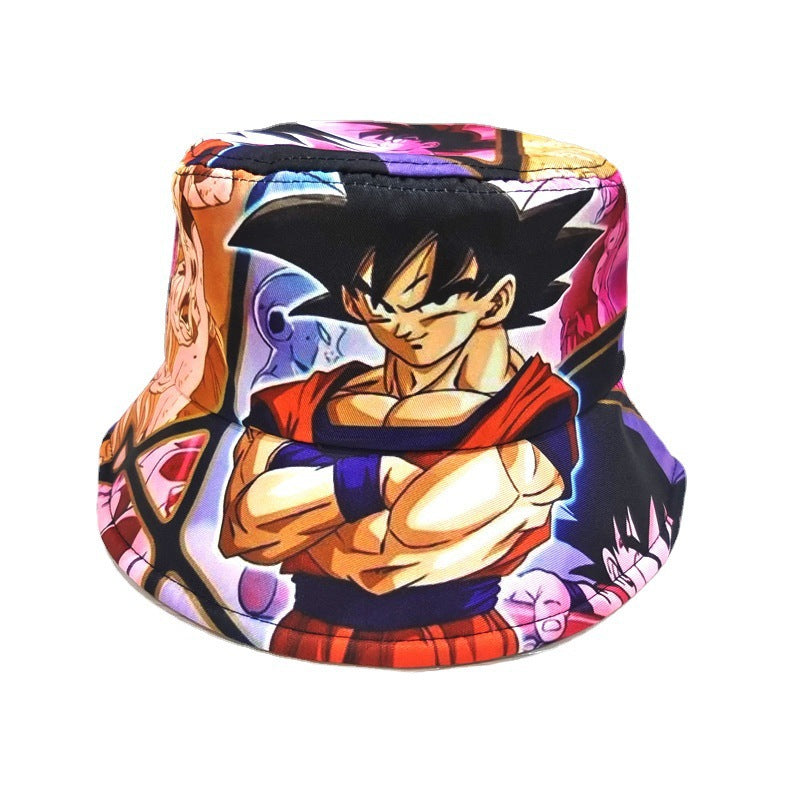 Casual Anime Printed Bucket Hat