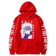 Unisex Gojo Anime Loose Casual Hoodie