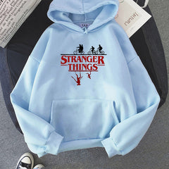 Unisex Tv Logo Printed Pullover Hoodie