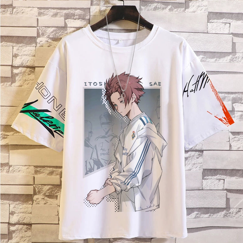 Unisex Anime Pattern Print Crew Neck T-shirt