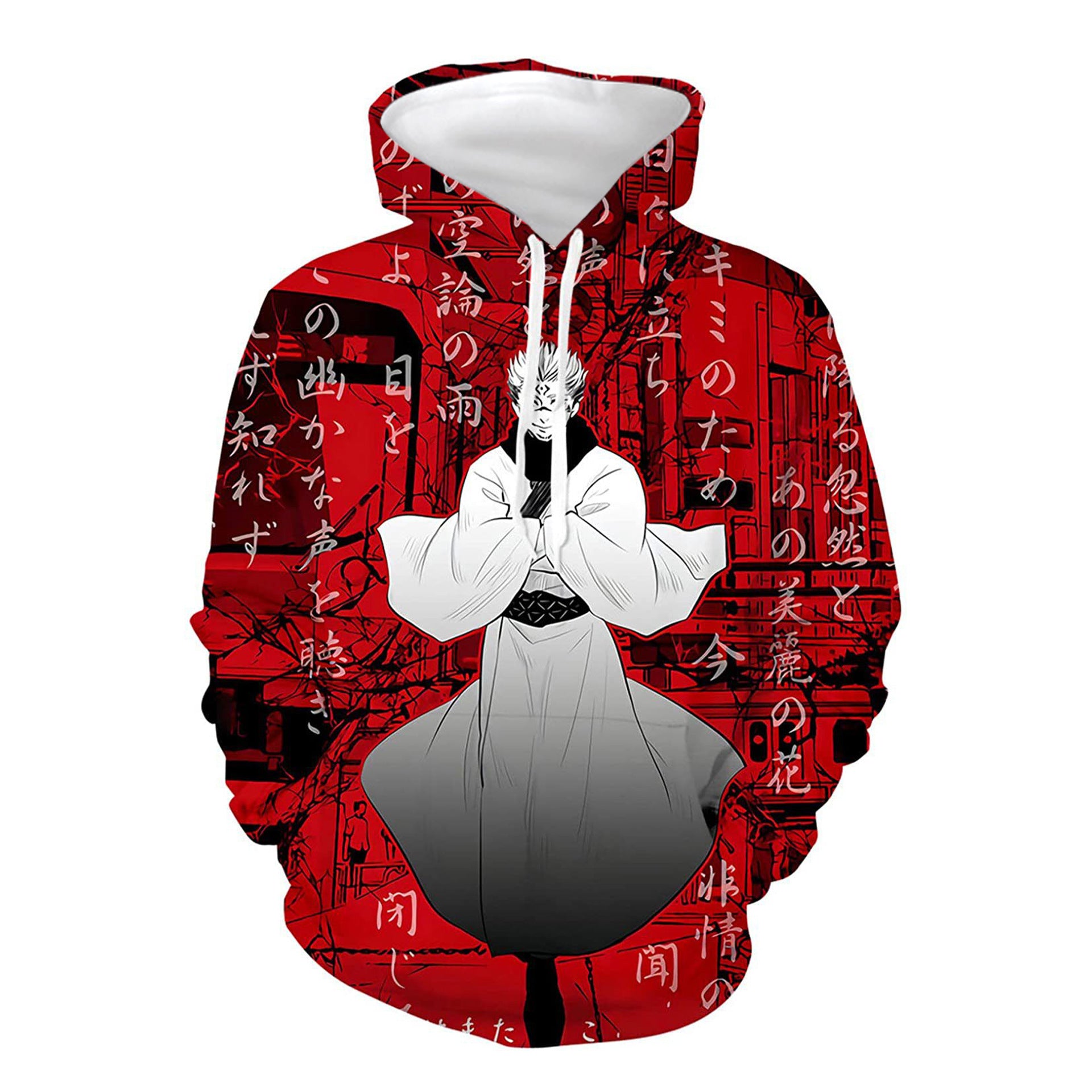 Unisex Cool Anime 3D Print Cosplay Loose Hoodie