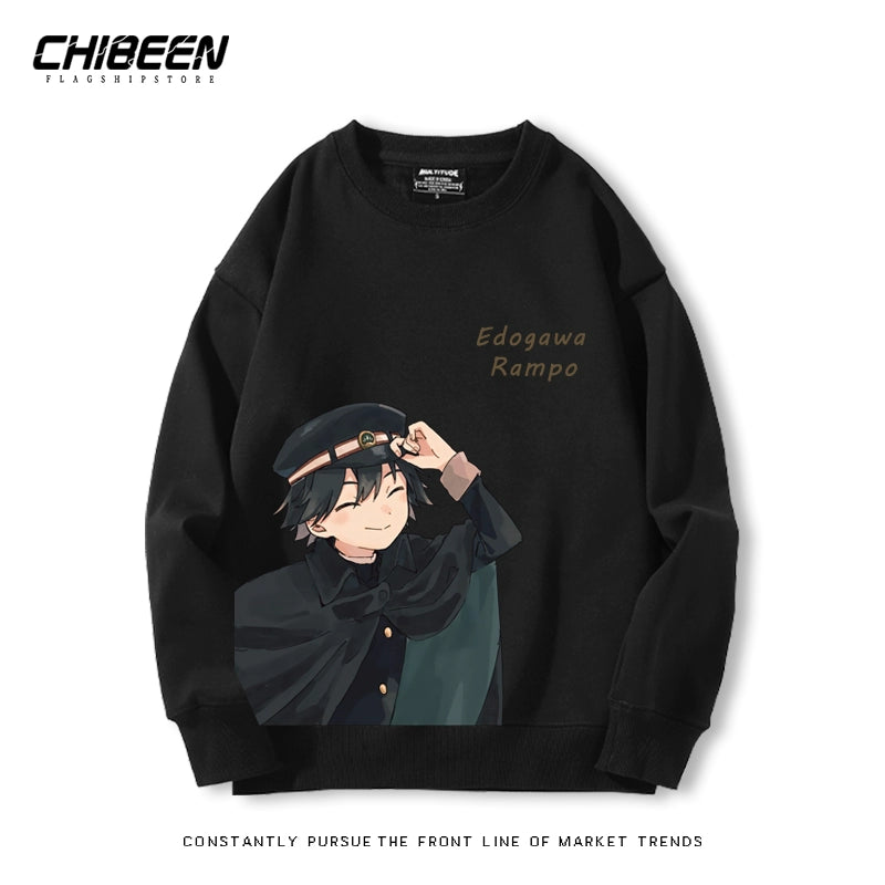 Unisex Anime Round Neck Cotton Sweatshirt