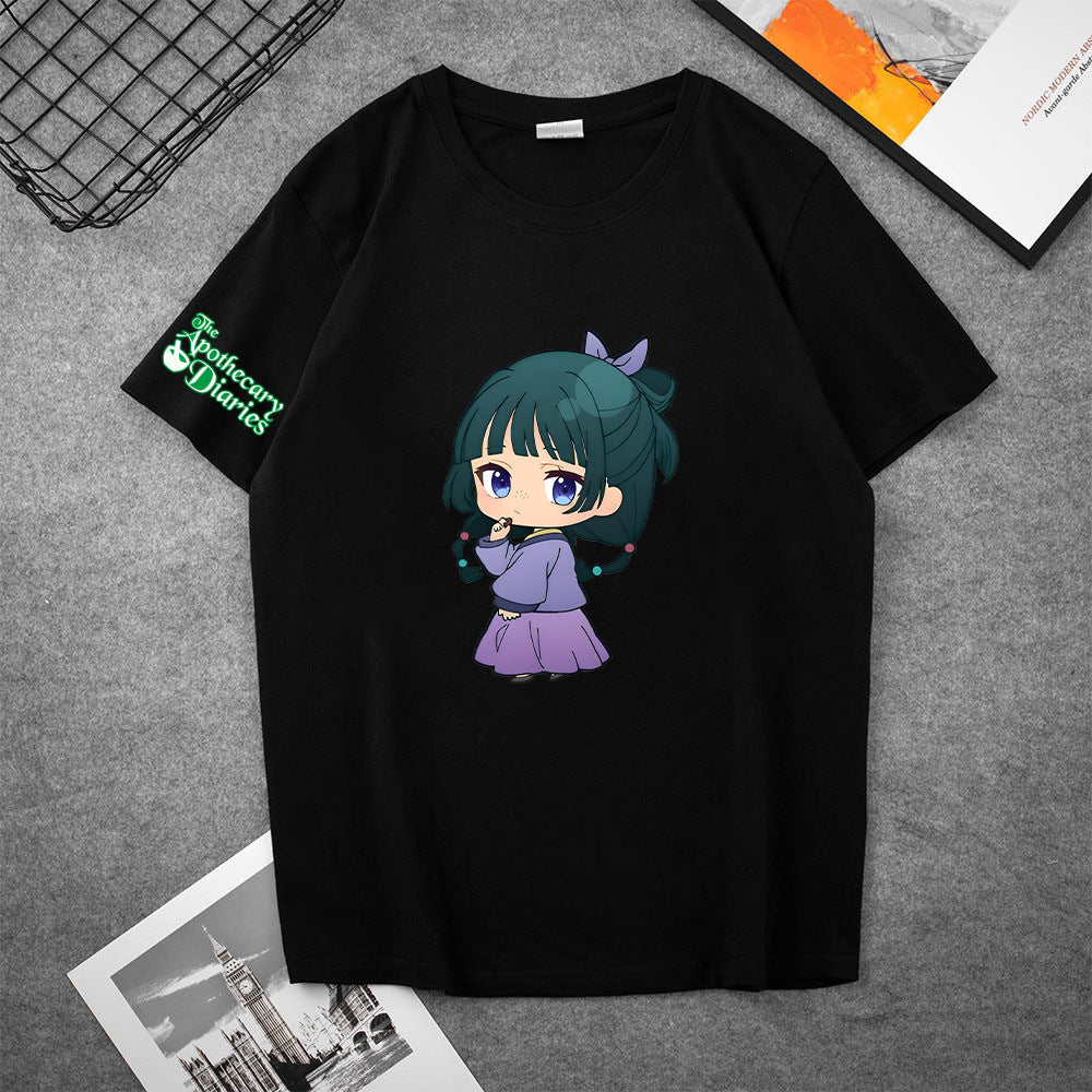 Trendy Girl's Anime Short Sleeve T-Shirt