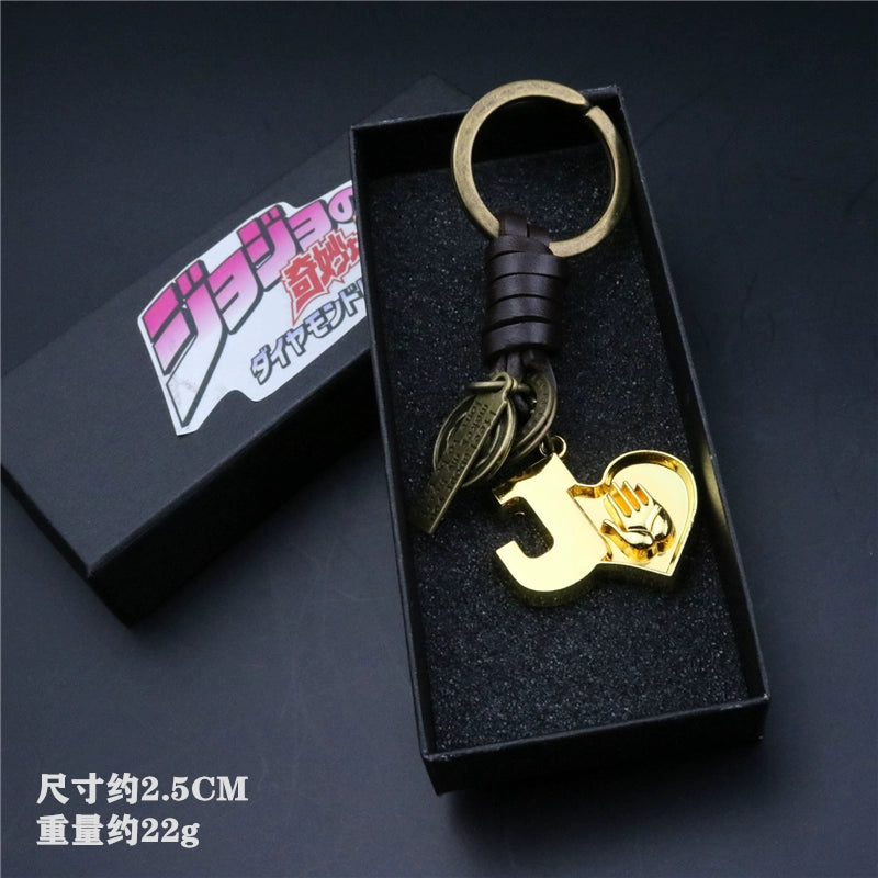 Anime Cowhide Rope Keychain Pendant