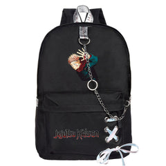 Casual Anime Lace-Up Chain Canvas Backpack