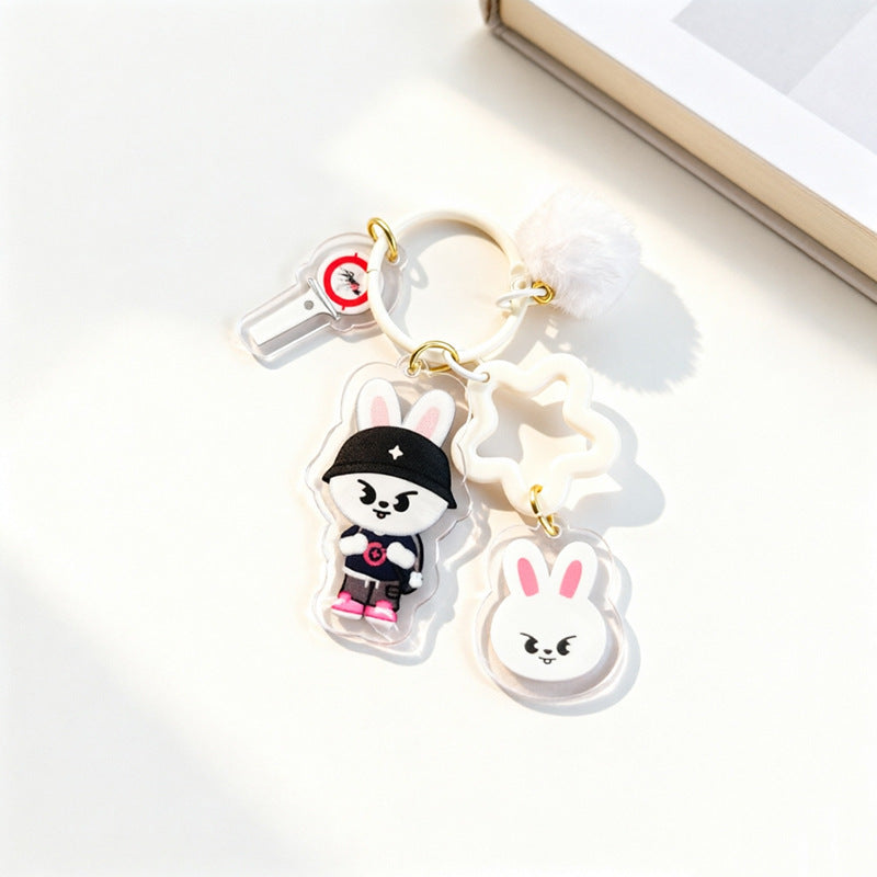 SKZ Three-piece Pendant Acrylic Keychain