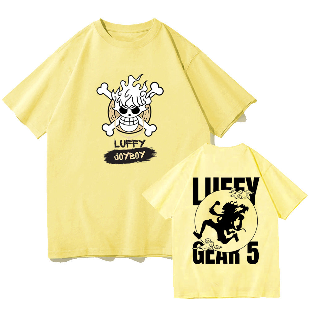 Unisex Luffy Gear 5 Loose Short-sleeved T-shirt